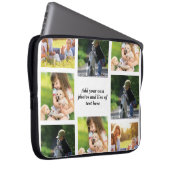 Erstellen Sie Ihre eigene Foto-Collage und -Text Laptopschutzhülle (Vorne Rechts)