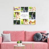 Erstellen Sie Ihre eigene Foto-Collage und -Text Leinwanddruck (Insitu (Wohnzimmer))