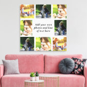 Erstellen Sie Ihre eigene Foto-Collage und -Text Leinwanddruck (Insitu (Wohnzimmer))