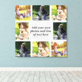 Erstellen Sie Ihre eigene Foto-Collage und -Text Leinwanddruck (Insitu (Holzboden))