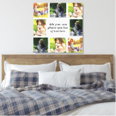 Erstellen Sie Ihre eigene Foto-Collage und -Text Leinwanddruck (Insitu (Schlafzimmer))