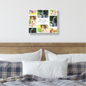 Erstellen Sie Ihre eigene Foto-Collage und -Text Leinwanddruck (Insitu (Schlafzimmer))