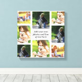 Erstellen Sie Ihre eigene Foto-Collage und -Text Leinwanddruck (Insitu (Holzboden))