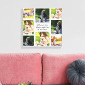 Erstellen Sie Ihre eigene Foto-Collage und -Text Leinwanddruck (Insitu (Wohnzimmer))
