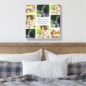 Erstellen Sie Ihre eigene Foto-Collage und -Text Leinwanddruck (Insitu (Schlafzimmer))