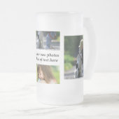 Erstellen Sie Ihre eigene Foto-Collage und -Text Mattglas Bierglas (VorderseiteRechts)