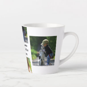 Erstellen Sie Ihre eigene Foto-Collage und -Text Milchtasse