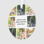 Erstellen Sie Ihre eigene Foto-Collage und -Text Ornament (Vorderseite)