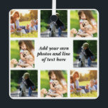 Erstellen Sie Ihre eigene Foto-Collage und -Text Ornament Aus Metall<br><div class="desc">Erstellen Sie Ihre eigene Foto-Collage und -Text</div>