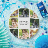 Erstellen Sie Ihre eigene Foto-Collage und -Text Pappteller (Party)