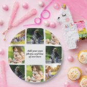 Erstellen Sie Ihre eigene Foto-Collage und -Text Pappteller (Party)