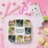 Erstellen Sie Ihre eigene Foto-Collage und -Text Pappteller (Party)