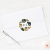 Erstellen Sie Ihre eigene Foto-Collage und -Text Runder Aufkleber (Umschlag)