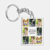 Erstellen Sie Ihre eigene Foto-Collage und -Text Schlüsselanhänger (Vorderseite links)
