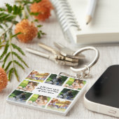 Erstellen Sie Ihre eigene Foto-Collage und -Text Schlüsselanhänger (Vorderseite rechts)