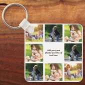 Erstellen Sie Ihre eigene Foto-Collage und -Text Schlüsselanhänger (Vorderseite)