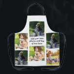 Erstellen Sie Ihre eigene Foto-Collage und -Text Schürze<br><div class="desc">Erstellen Sie Ihre eigene Foto-Collage und -Text</div>