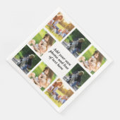 Erstellen Sie Ihre eigene Foto-Collage und -Text Serviette (Ecke)