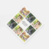 Erstellen Sie Ihre eigene Foto-Collage und -Text Serviette (Ecke)