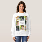 Erstellen Sie Ihre eigene Foto-Collage und -Text Sweatshirt (Vorne ganz)