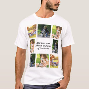 Erstellen Sie Ihre eigene Foto-Collage und -Text T-Shirt