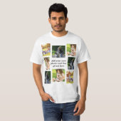 Erstellen Sie Ihre eigene Foto-Collage und -Text T-Shirt (Vorne ganz)