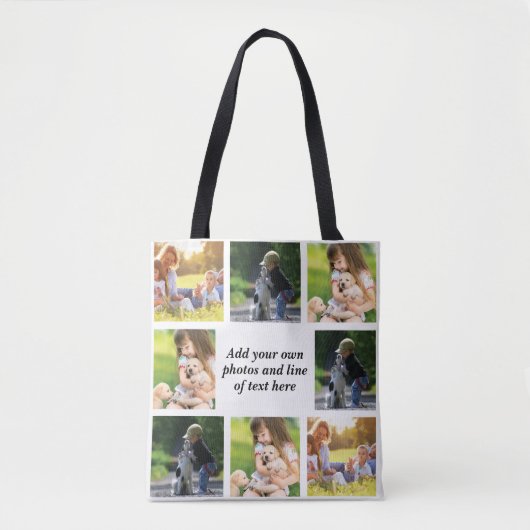 Erstellen Sie Ihre eigene Foto-Collage und -Text Tasche (Vorderseite)