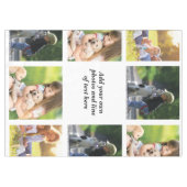 Erstellen Sie Ihre eigene Foto-Collage und -Text Tischdecke (Vorderseite (Horizontal))