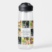 Erstellen Sie Ihre eigene Foto-Collage und -Text Trinkflasche (Vorne)