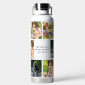 Erstellen Sie Ihre eigene Foto-Collage und -Text Trinkflasche (Rückseite)