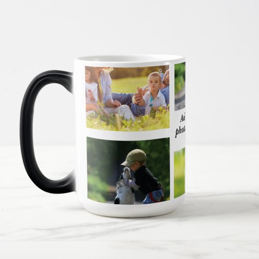 Erstellen Sie Ihre eigene Foto-Collage und -Text Verwandlungstasse (Links)