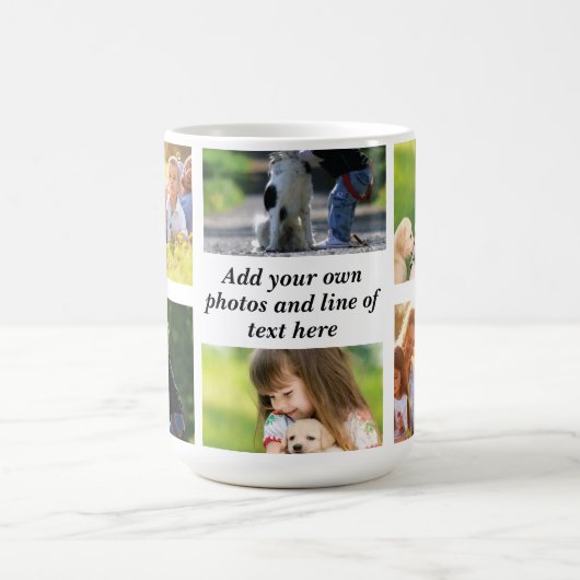 Erstellen Sie Ihre eigene Foto-Collage und -Text Verwandlungstasse (Zentrum)