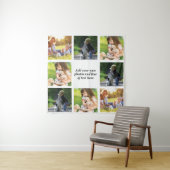 Erstellen Sie Ihre eigene Foto-Collage und -Text Wandteppich (Beispiel)