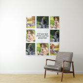 Erstellen Sie Ihre eigene Foto-Collage und -Text Wandteppich (Beispiel)