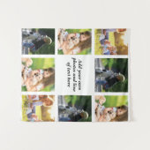 Erstellen Sie Ihre eigene Foto-Collage und -Text Wandteppich (Vorderseite (Horizontal))