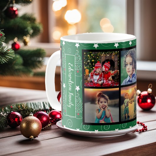 Erstellen Sie Ihre eigene Foto-Collage Weihnachten Kaffeetasse