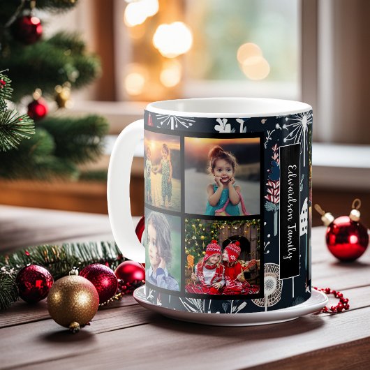 Erstellen Sie Ihre eigene Foto-Collage Weihnachten Kaffeetasse