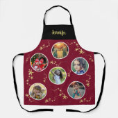 Erstellen Sie Ihre eigene Foto Collage Weihnachts- Schürze (Vorderseite)