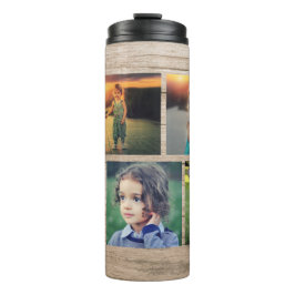 Erstellen Sie Ihre eigene Foto-Foto-Collage-Famili Thermosbecher