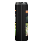 Erstellen Sie Ihre eigene Foto-Foto-Collage-Famili Thermosbecher (Rückseite)