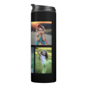 Erstellen Sie Ihre eigene Foto-Foto-Collage-Famili Thermosbecher (Nach rechts gedreht)