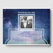 Erstellen Sie Ihre eigene Foto-Gedenkfeier Gästebuch (Rückseite)