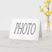 Erstellen Sie Ihre eigene Foto-Grußkarte Karte (Gelbe Blume)