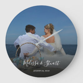 Erstellen Sie Ihre eigene Foto Hochzeit Große Wanduhr