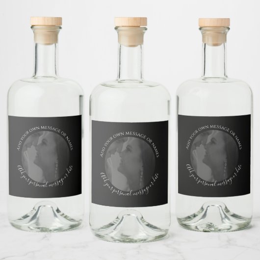 Erstellen Sie Ihre eigene Foto Liquor Flasche Hoch Alkoholflaschenetikett (Flaschen)