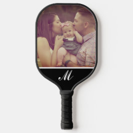 Erstellen Sie Ihre eigene Foto-Monogram-Initiale Pickleball Schläger