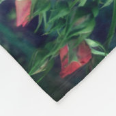 Erstellen Sie Ihre eigene Foto Peach Rose und Bug  Fleecedecke (Ecke)