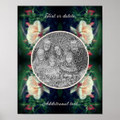 Erstellen Sie Ihre eigene Foto Peach Rose und Bug Poster (Vorne)