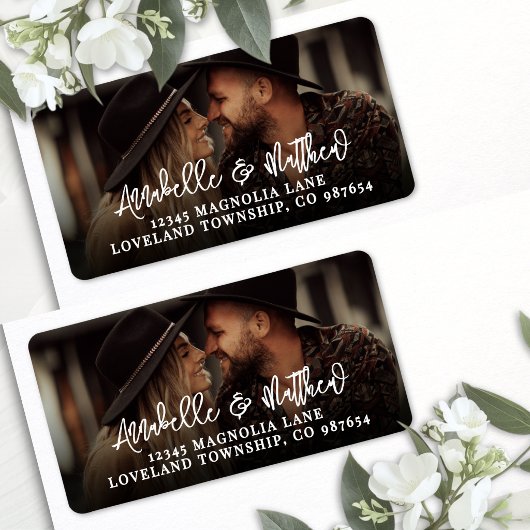 Erstellen Sie Ihre eigene Foto-Rücksendeadresse Adressaufkleber