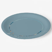 Erstellen Sie Ihre eigene Foto-Verlobung-Papierpla Pappteller (Schrägansicht)